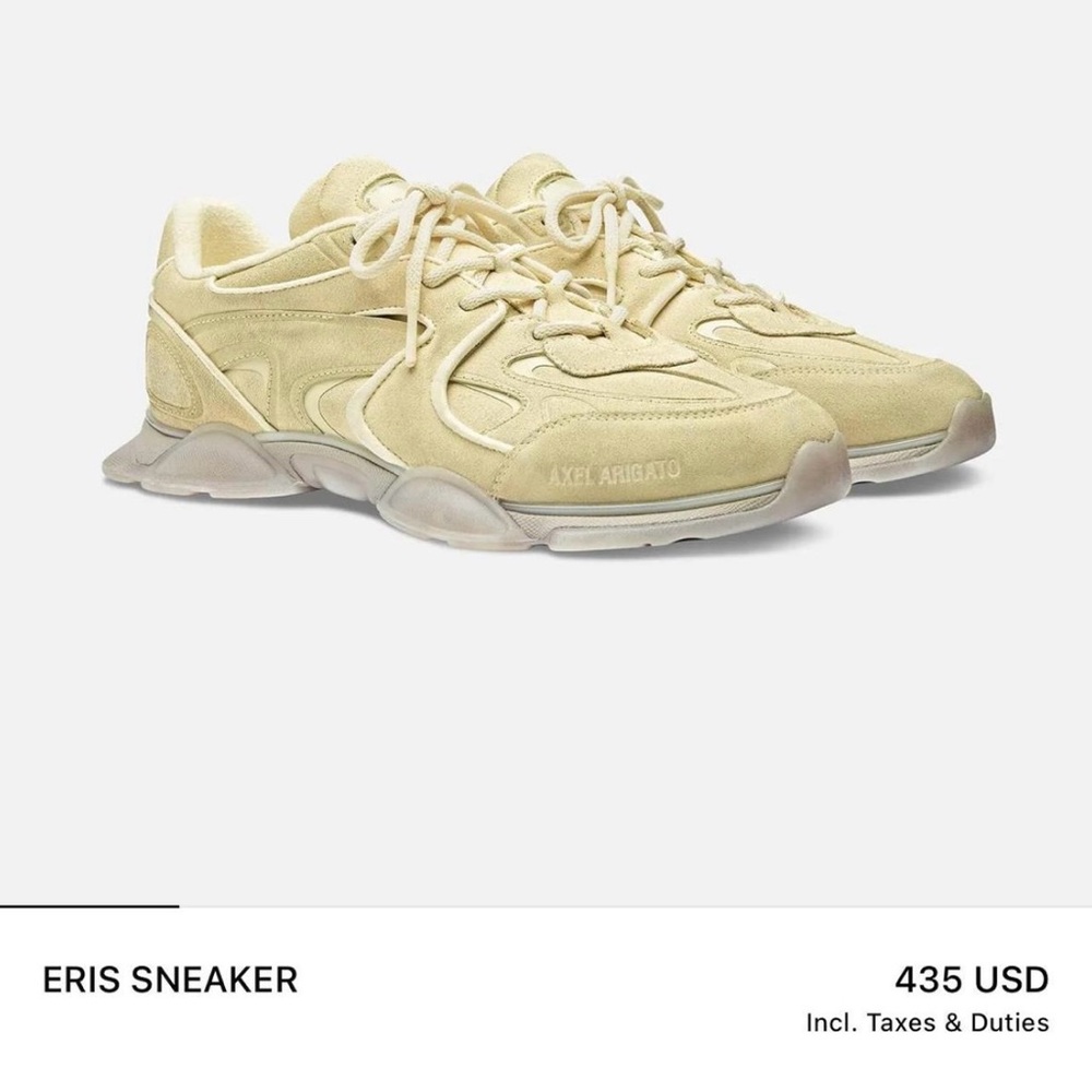 Axel Arigato Eris Sneakers, EU 40, Butter Yellow